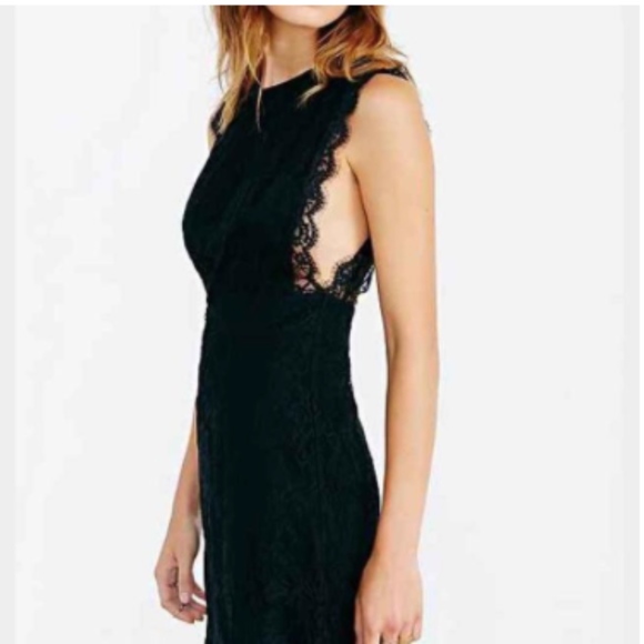 kimchi blue black lace dress